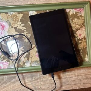Sleek Black Amazon Fire Kindle with Charger